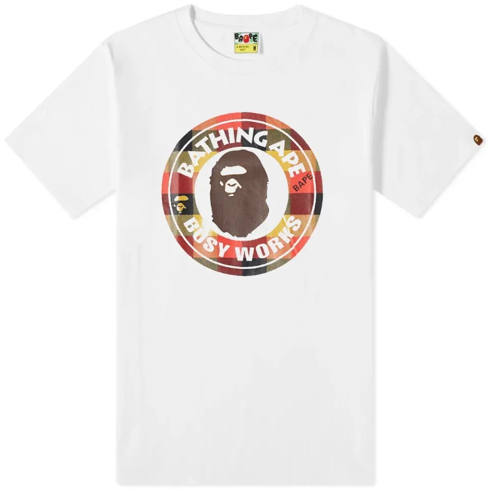 Block Check Busy Works T-Shirt