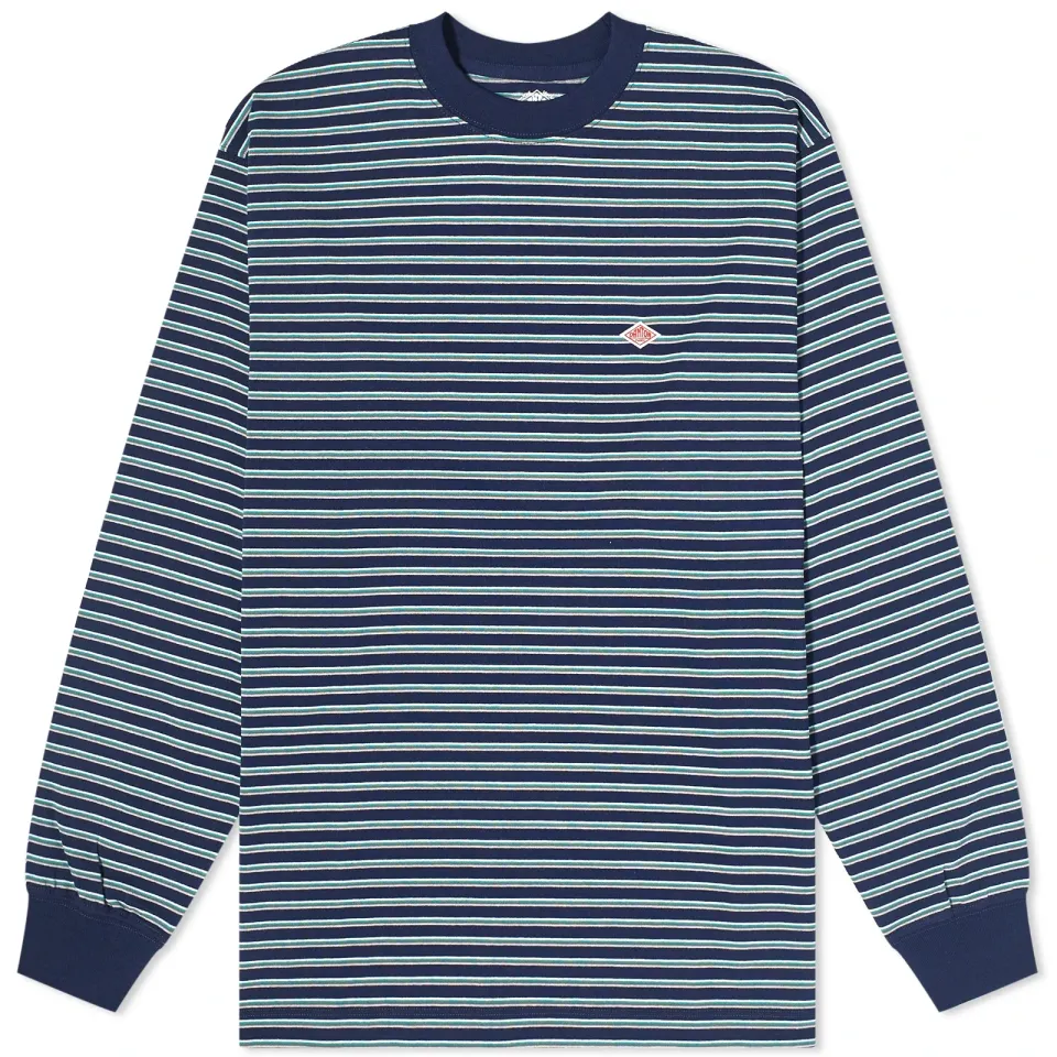 Long Sleeve Stripe Logo Tee