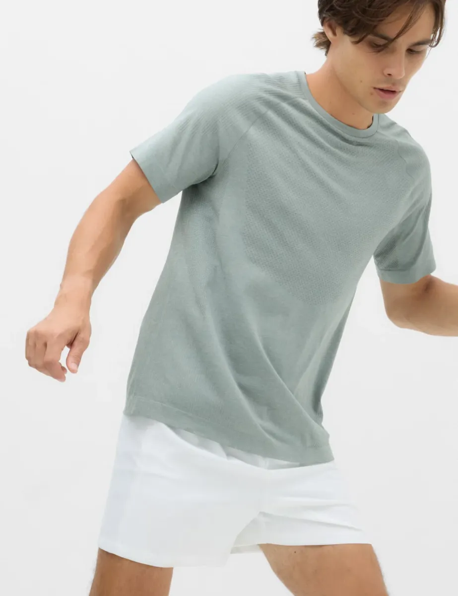Seam Free Sports T-Shirt Dark Sage