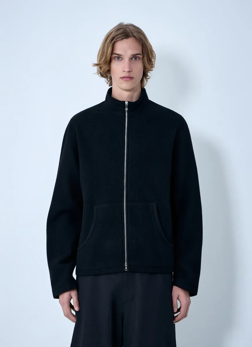 Wool Zip-Up Jacket