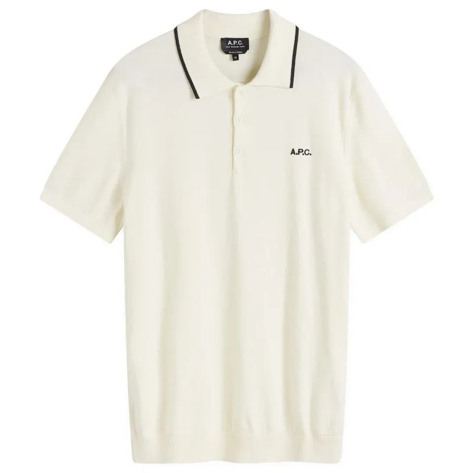 A.P.C. Fynn Tipped Knit Polo