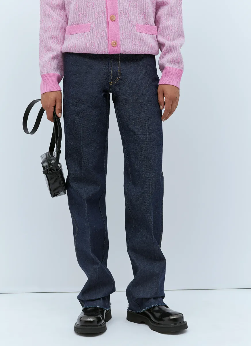 Raw Hem Jeans