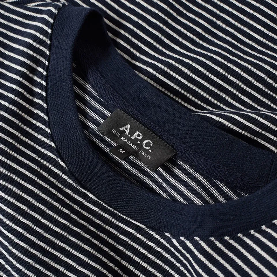 A.P.C. Jeremy Stripe Crew Sweat