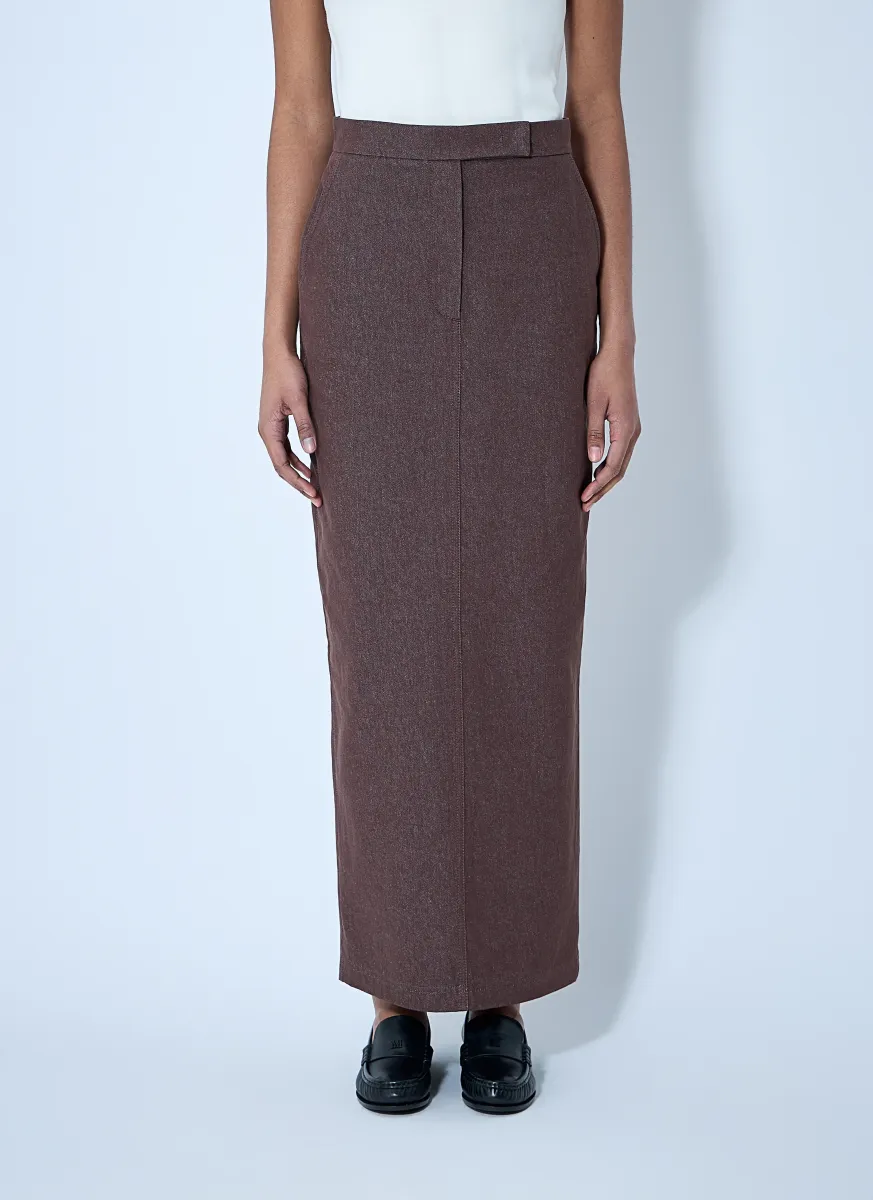 Tailored Midi Skirt