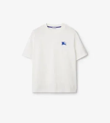 Cotton T-shirt in Salt white