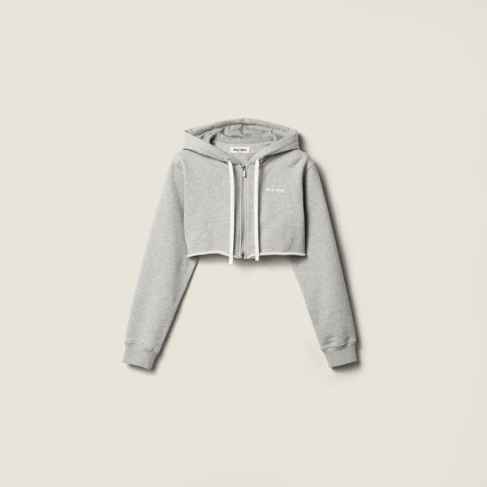Cropped hoodie jacket