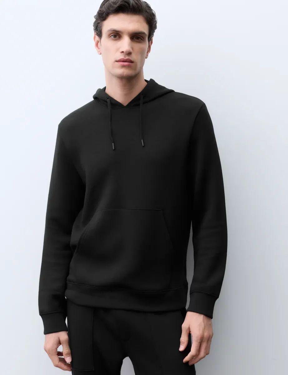 Modal Rich Scuba Hoodie Black