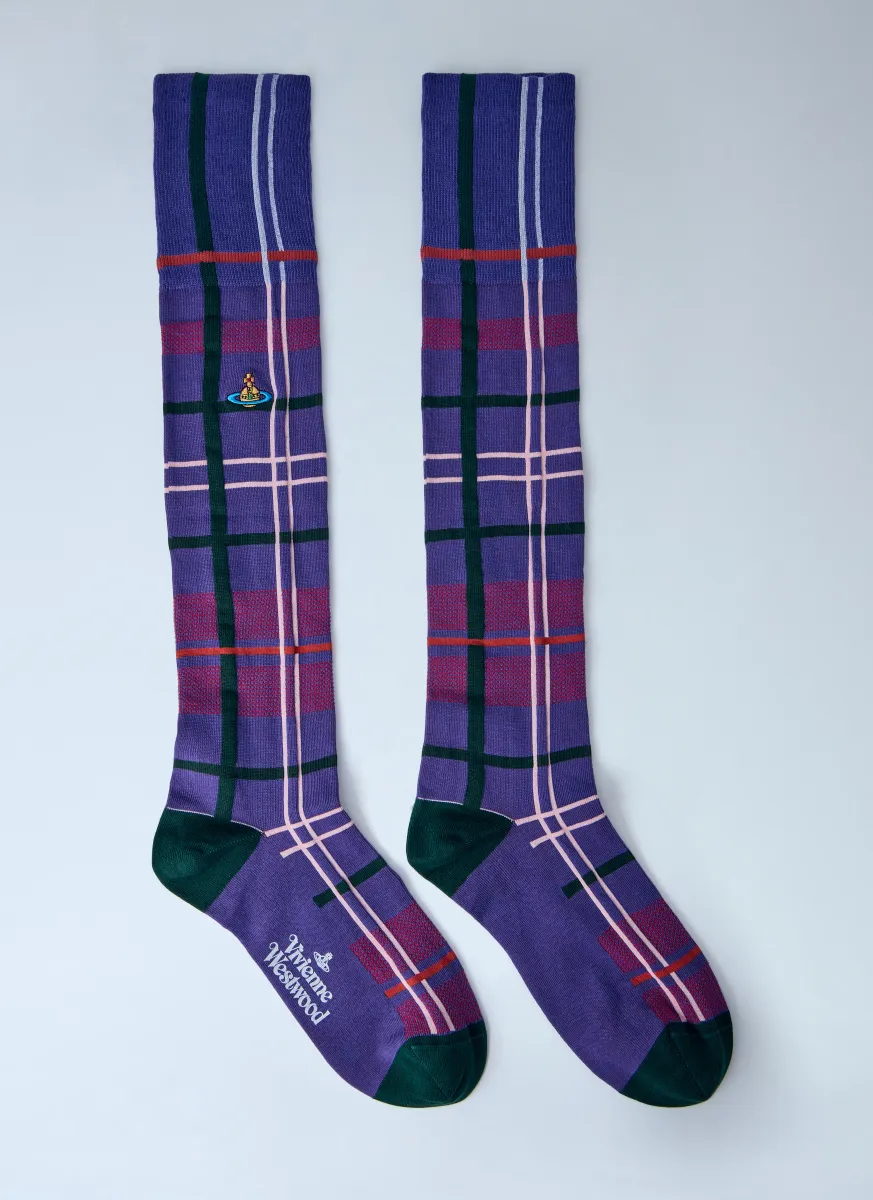 Tartan High Socks