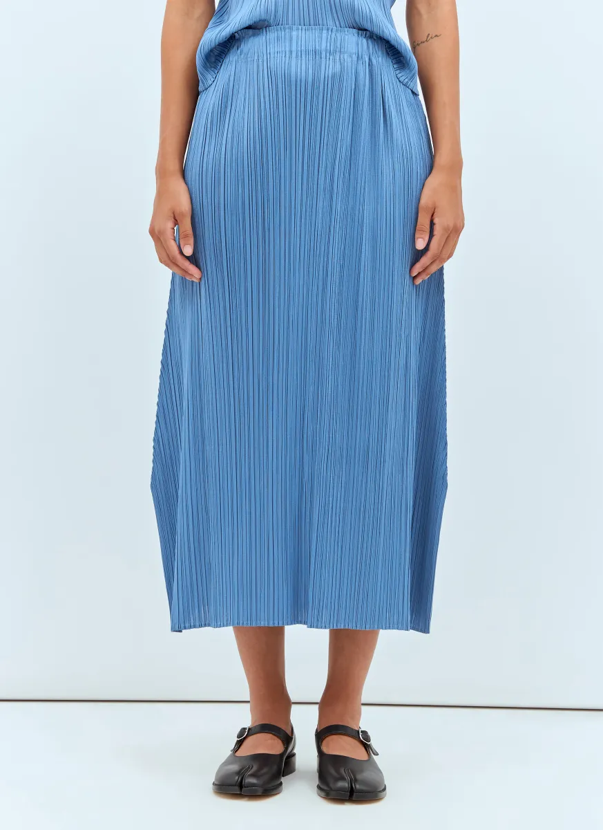June Pleated Midi Skirt