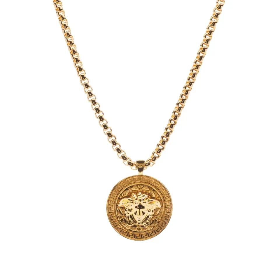 Medusa Head Medallion Necklace