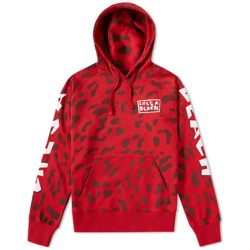 Life's a Beach Leopard Print Hoody