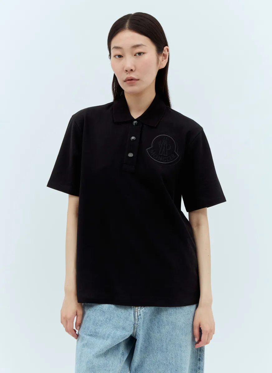 Logo Patch Polo Shirt