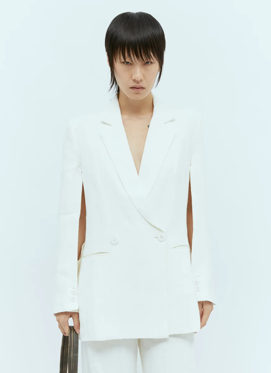 Linen Split Sleeve Blazer