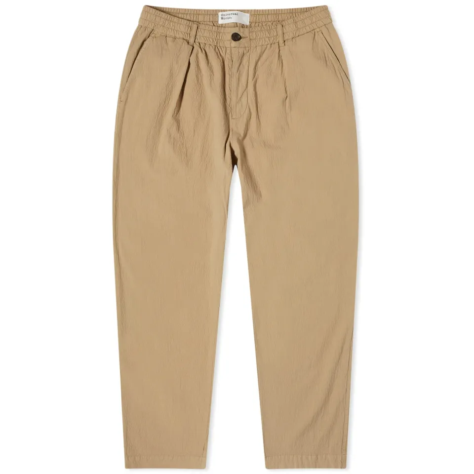 Seersucker Pleated Pant