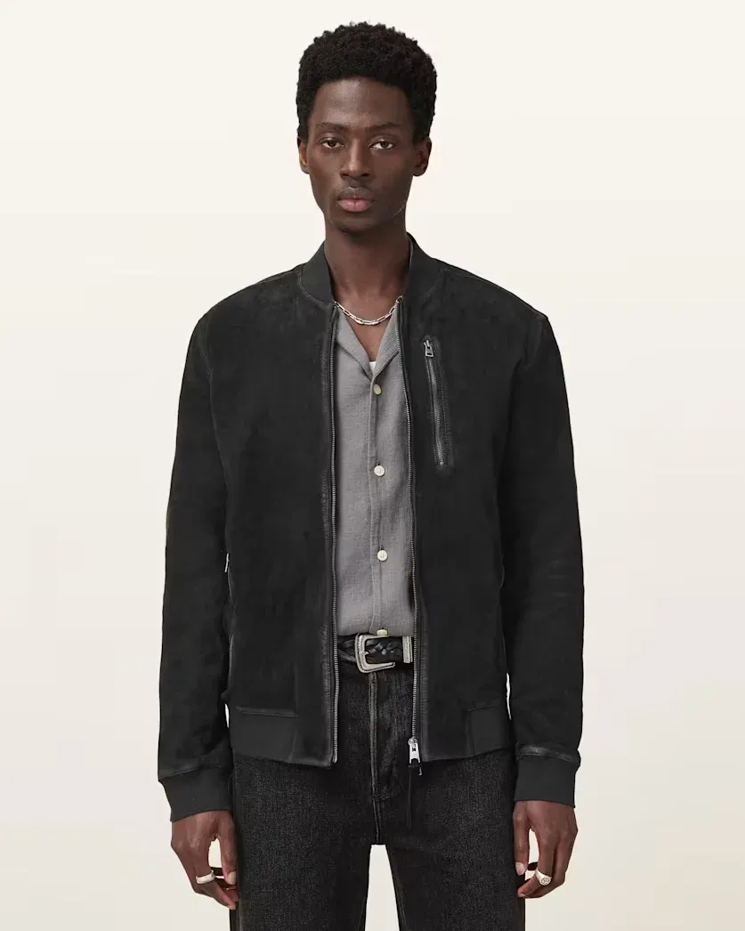 Kemble Suede Bomber Jacket