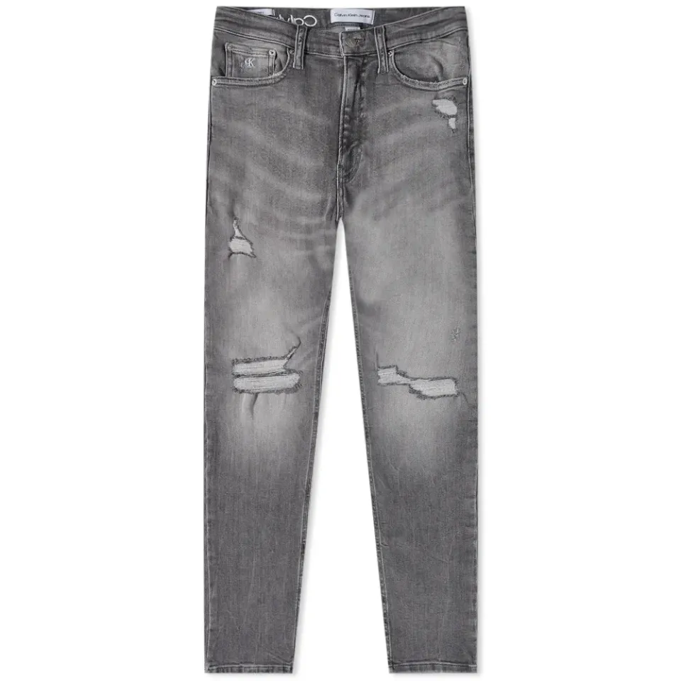 Distressed Wash Skinny Fit Jeans