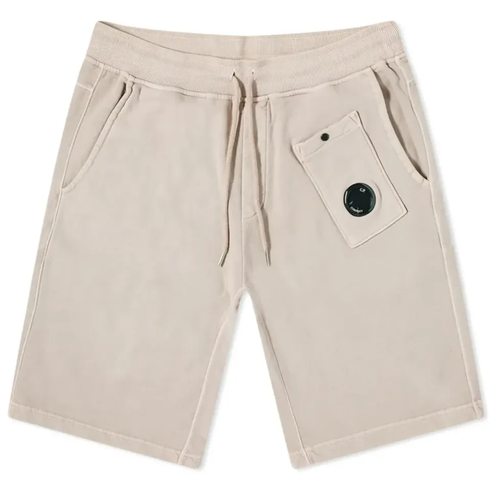 Garment Dyed Lens Pocket Sweat Shorts