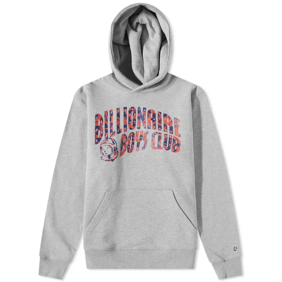Hibiscus Camo Arch Logo Popover Hoodie