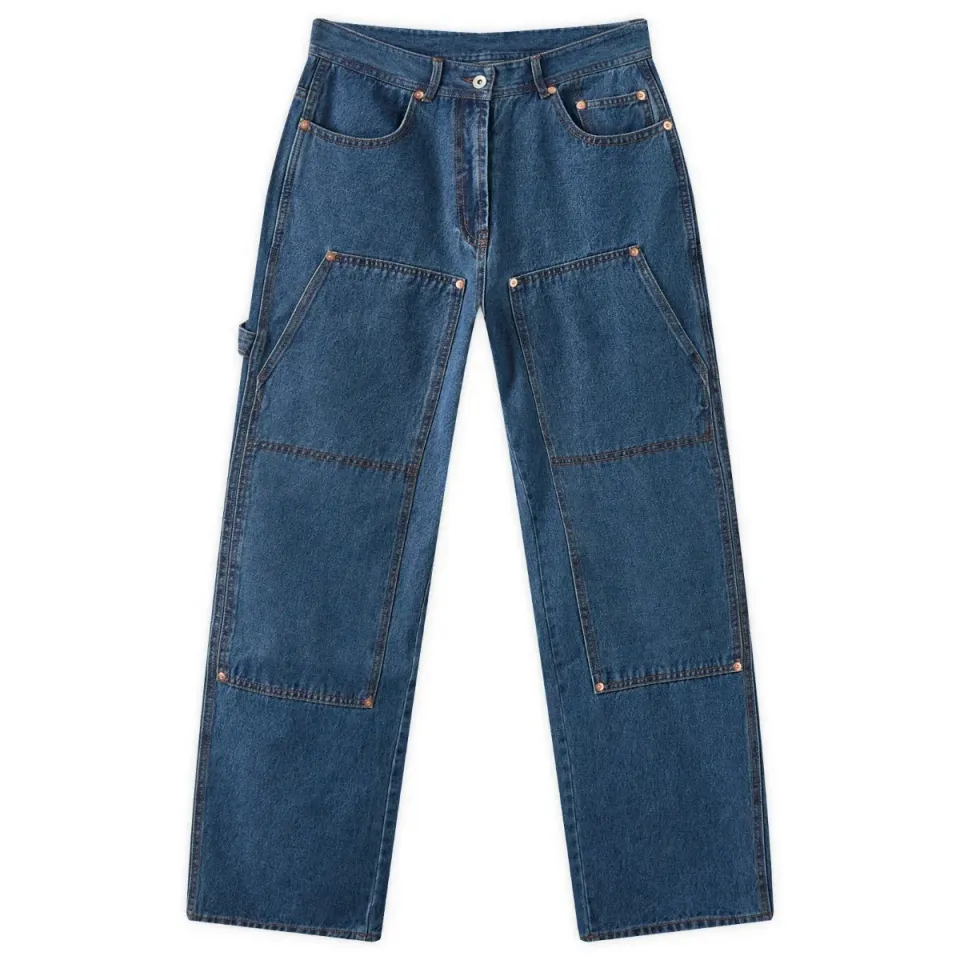 Double Knee Denim Pants