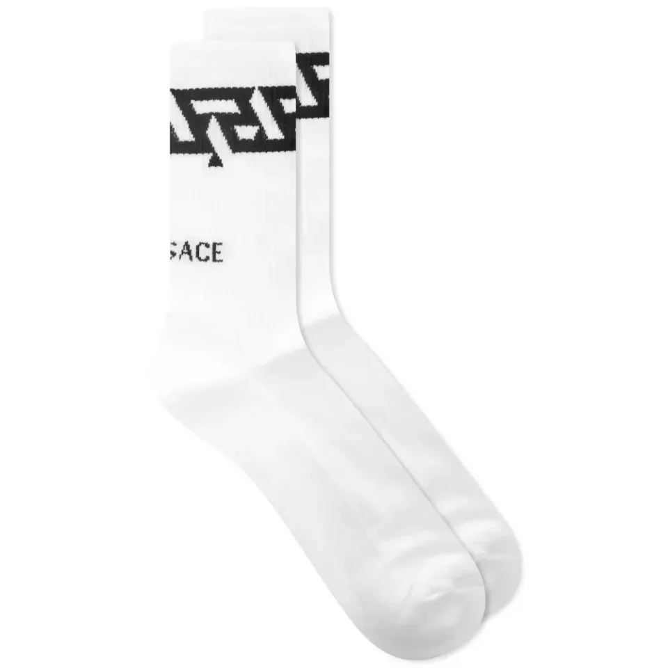 Geometric Greek Band Sport Sock