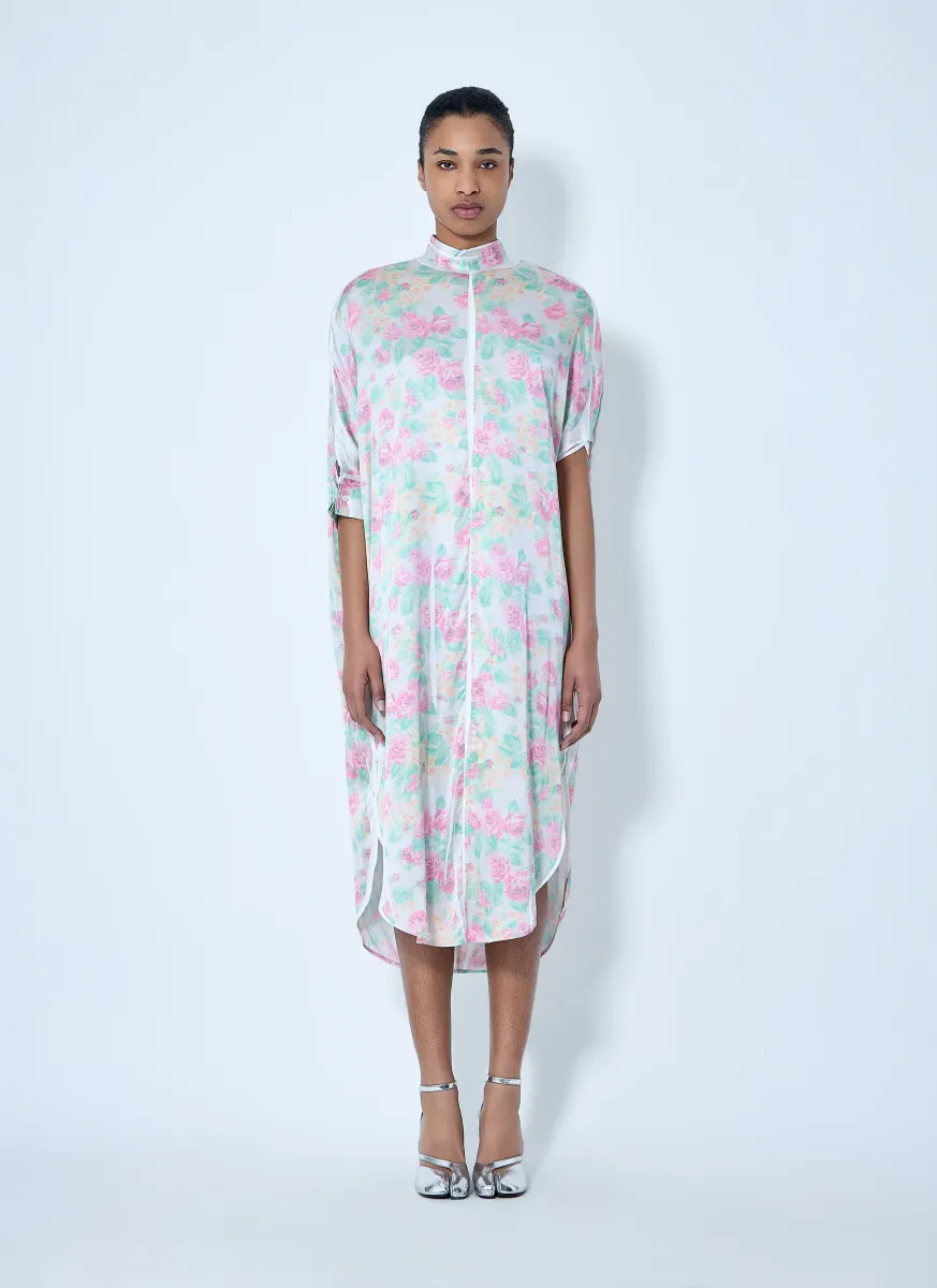 Asymmetric Hem Midi Dress