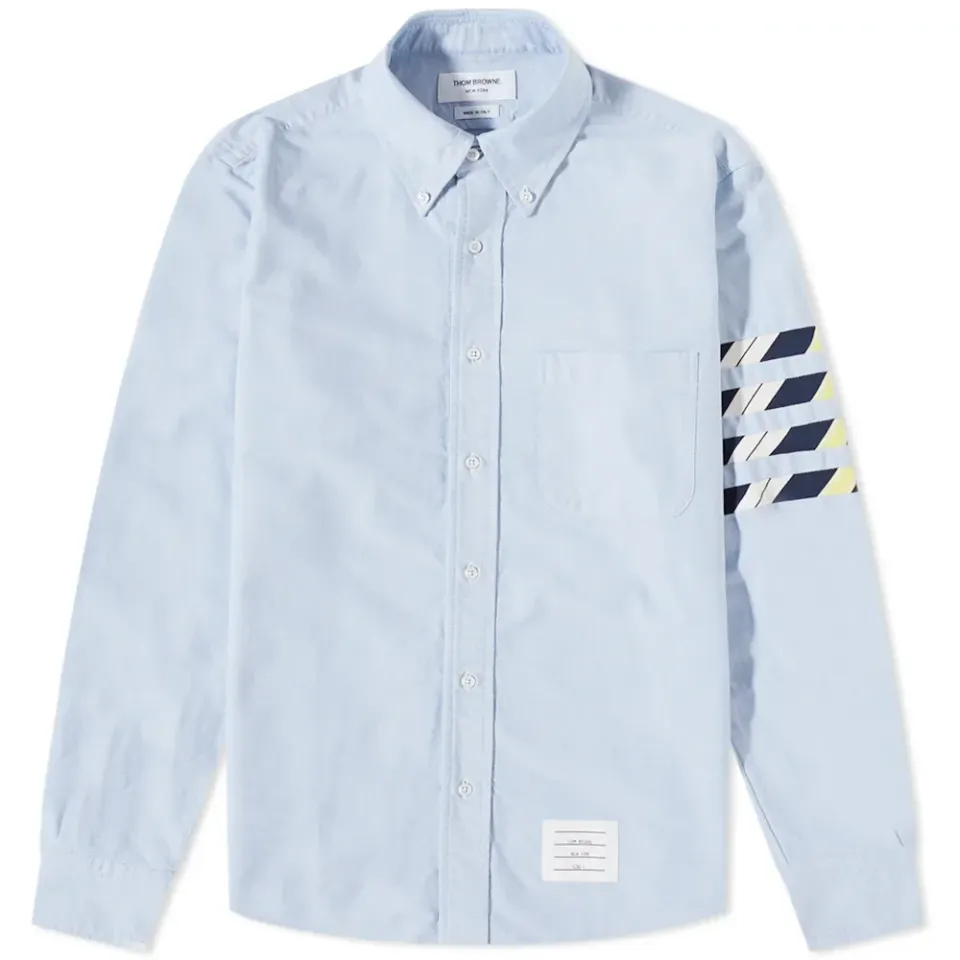 Tie Stripe 4 Bar Button Down Shirt