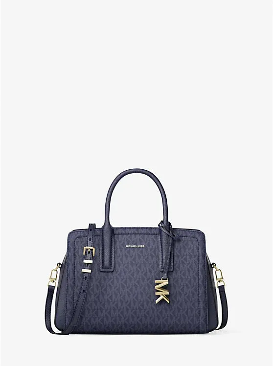 Laila Small Signature Logo Satchel