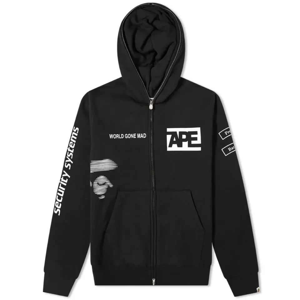 Security Multi Print Full Zip Hoodie