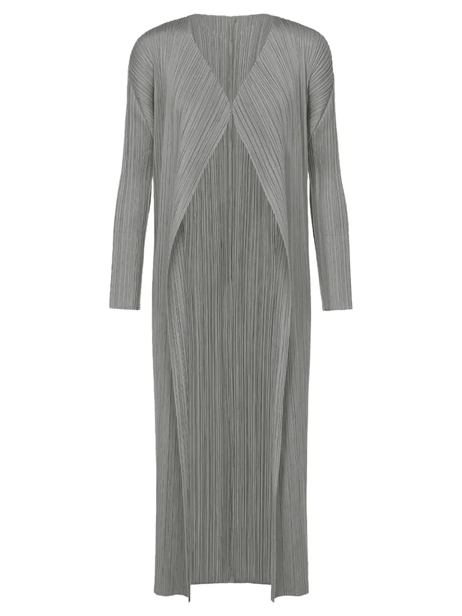 Pleats Please Coat Grey