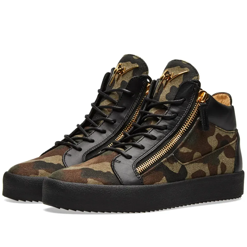 Double Zip Mid Sneaker