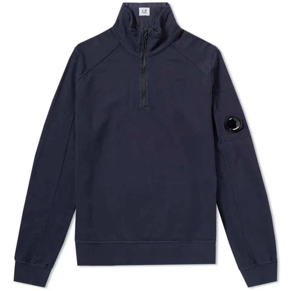 Garment Dyed Light Fleece Half Zip Sweat