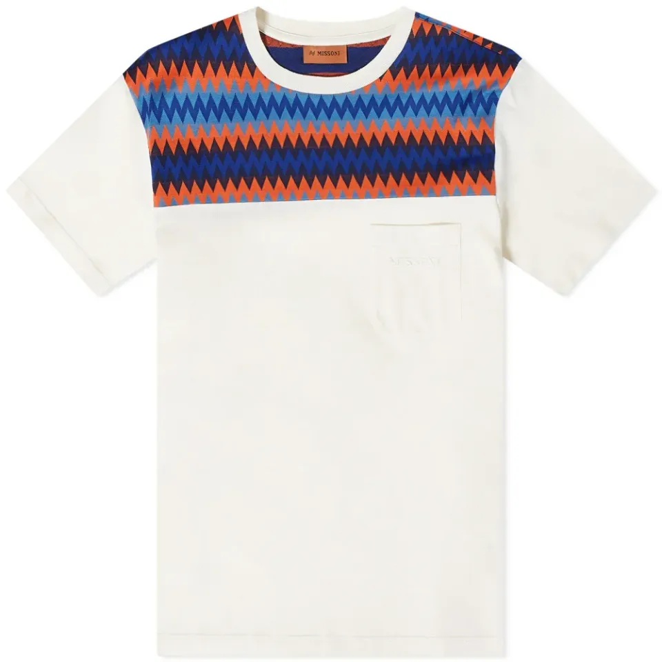 Knitted Yolk Pocket T-Shirt
