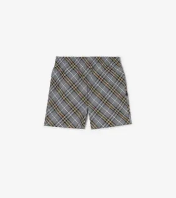 Check Swim Shorts in Wave blue - Men, Nylon