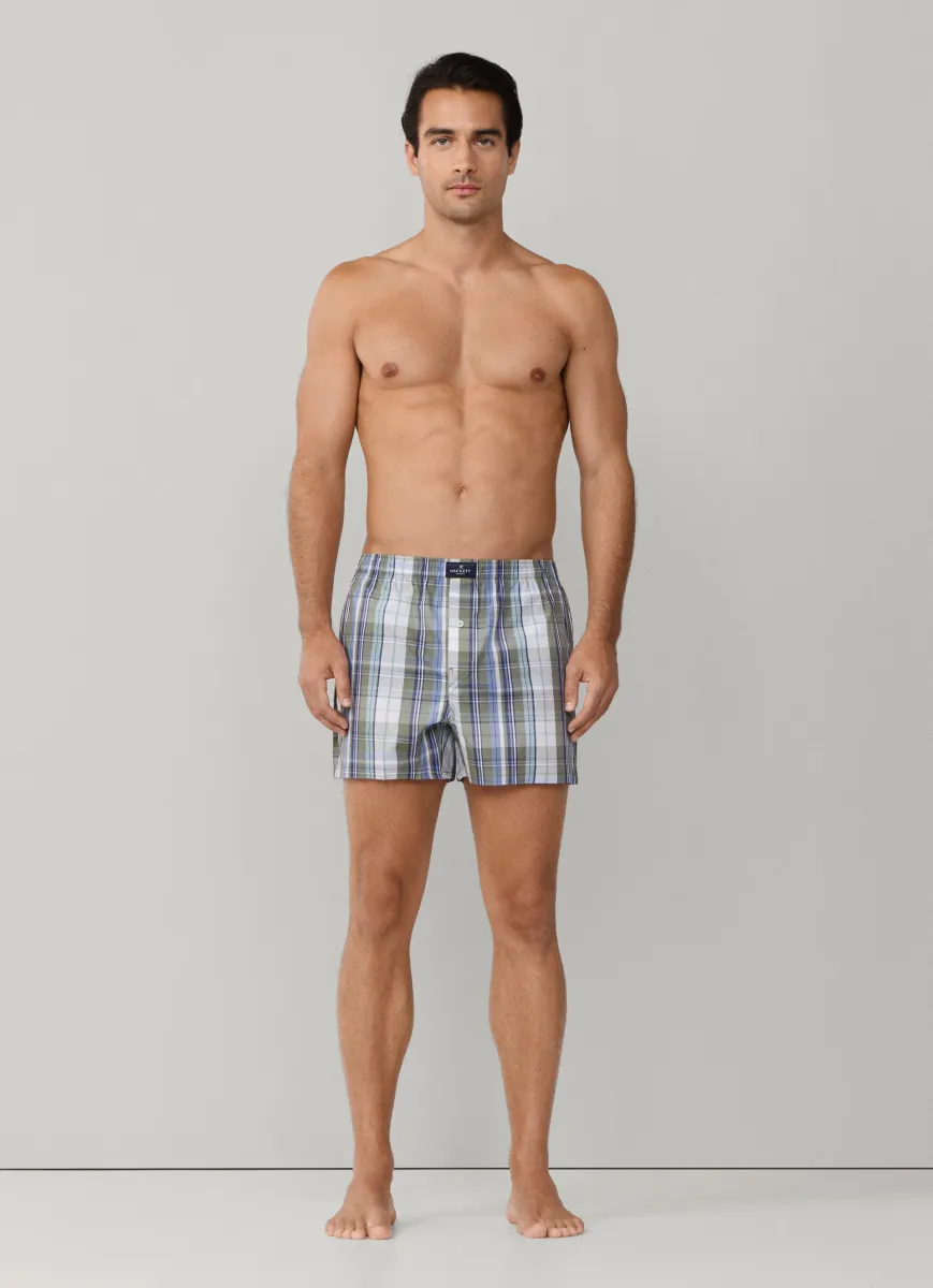 Two Pack Check Boxer