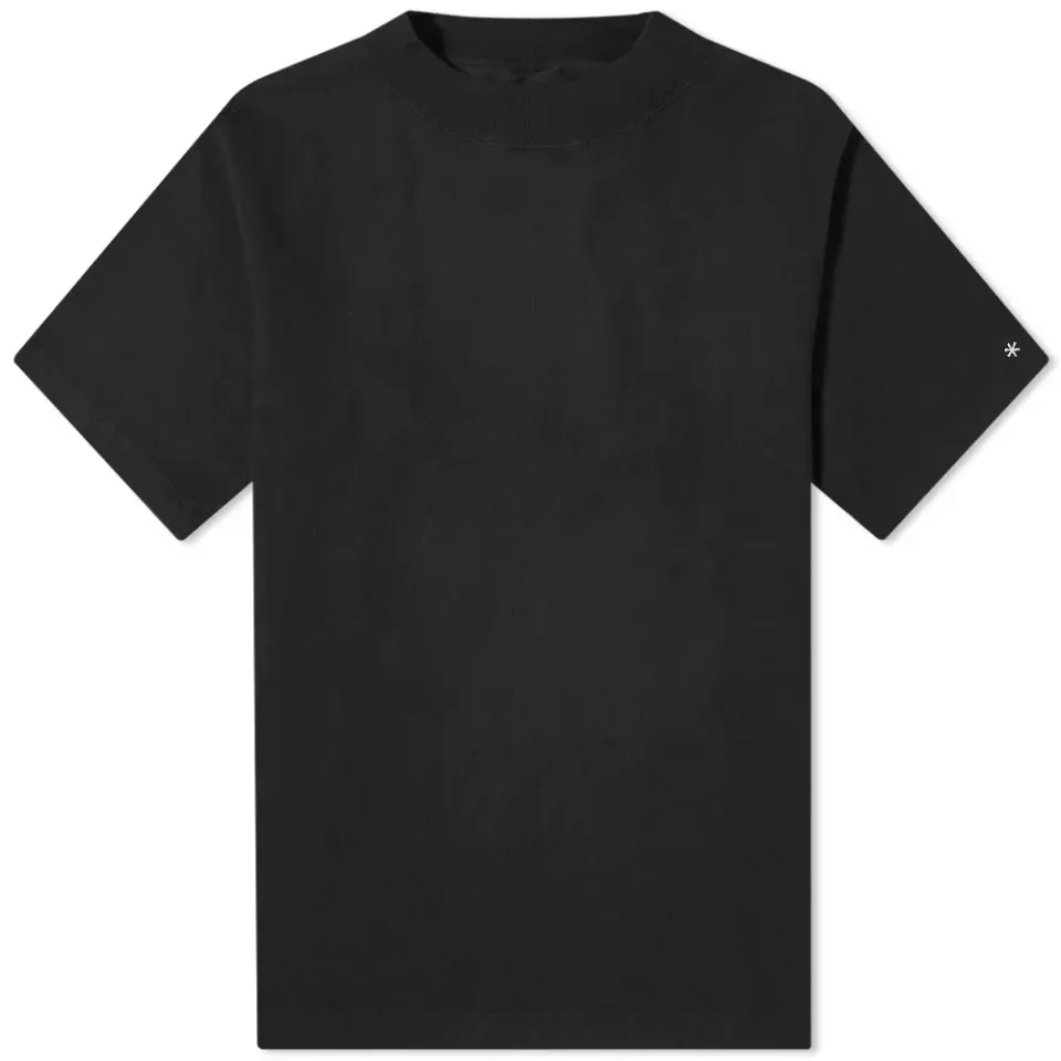 Heavy Cotton Mock Neck T-Shirt