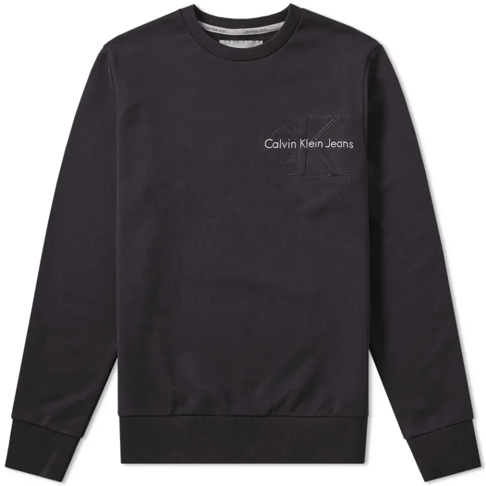 Jeans Embossed Logo Crew Sweat
