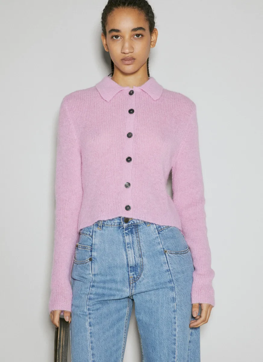 Mazzy Polo Knit Cardigan
