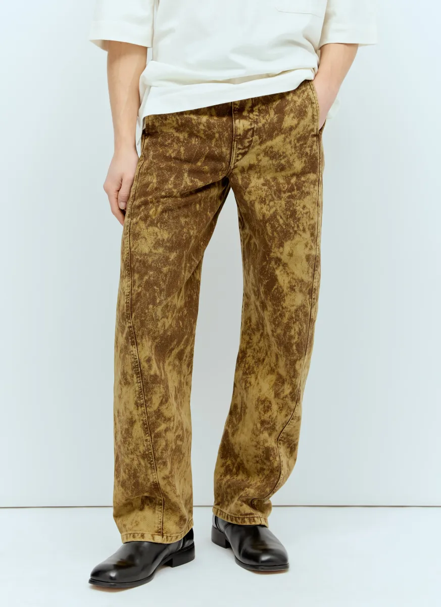 Twisted Belted Jeans