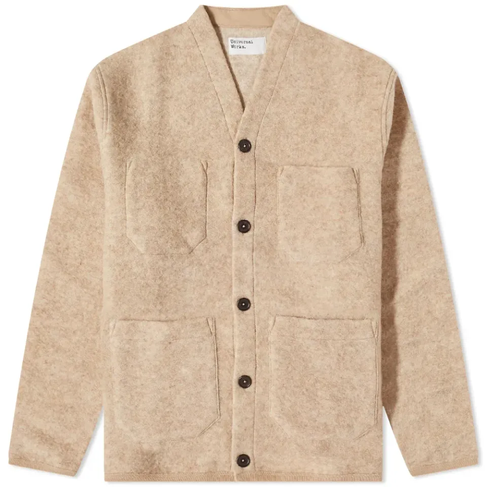 Wool Fleece Cardigan