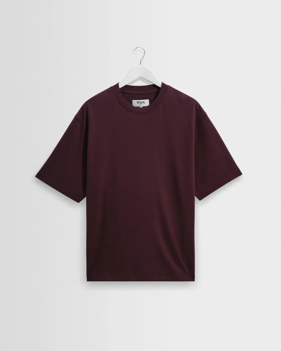 Milton - Dark Purple Emorised Organic Cotton t-Shirt
