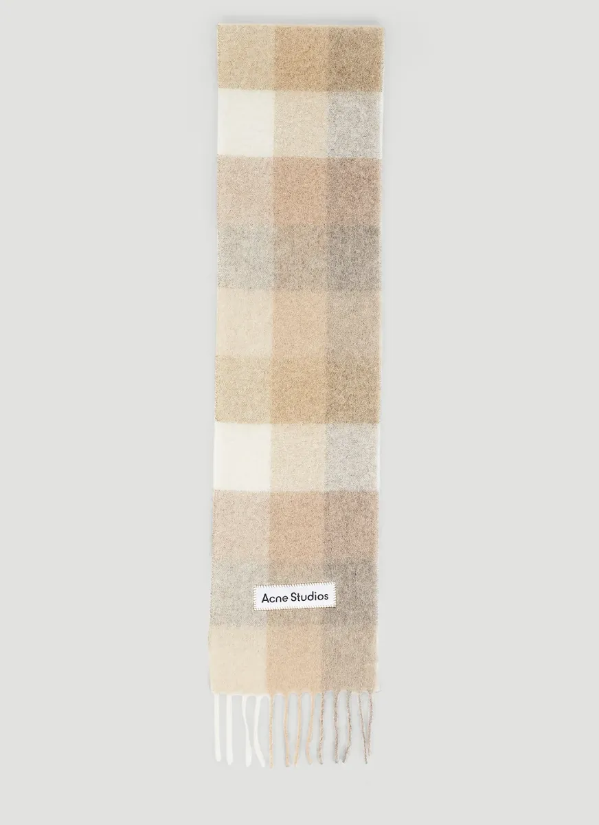 Check Logo Patch Scarf
