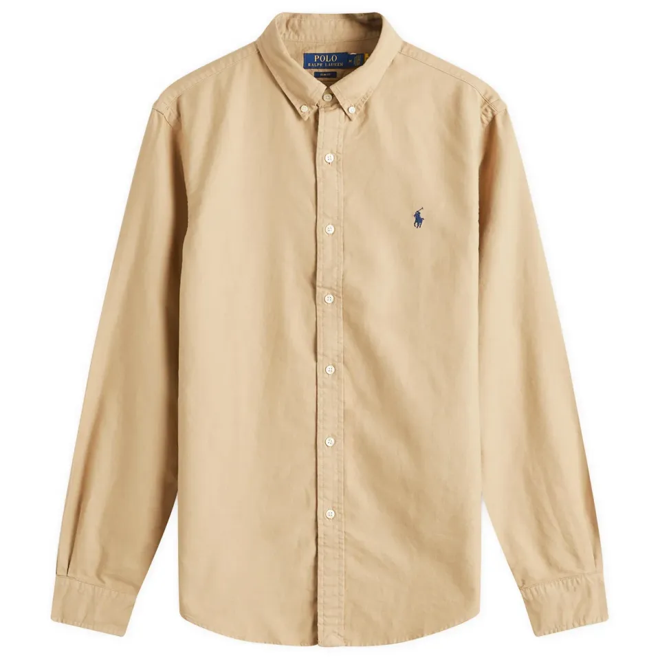 Garment Dye Button Down Shirt
