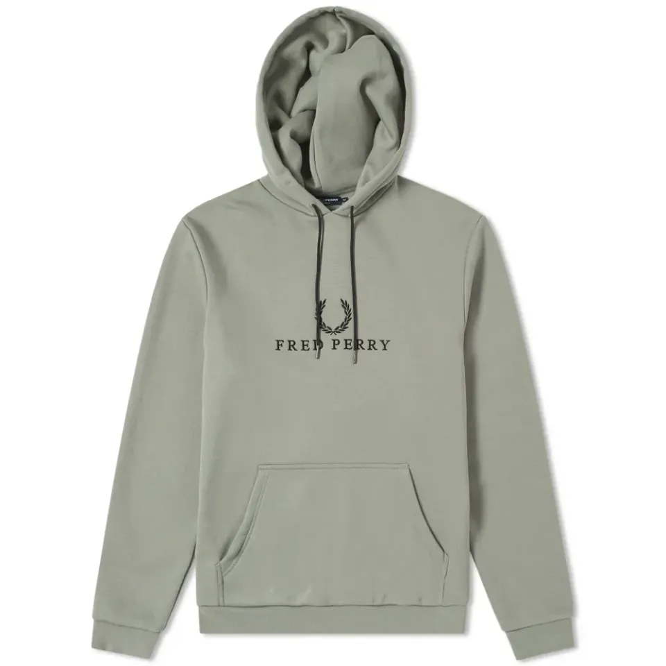 Fred Perry Embroidered Hooded Sweat