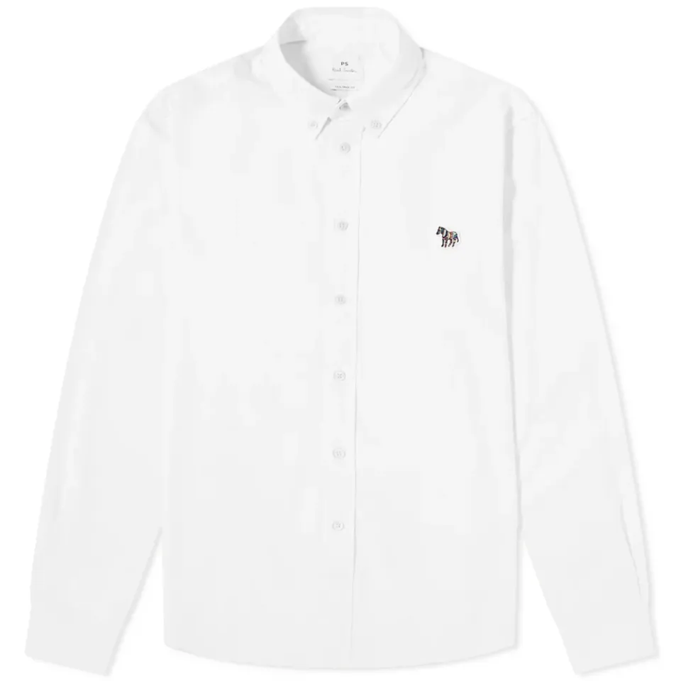 Button Down Zebra Oxford Shirt