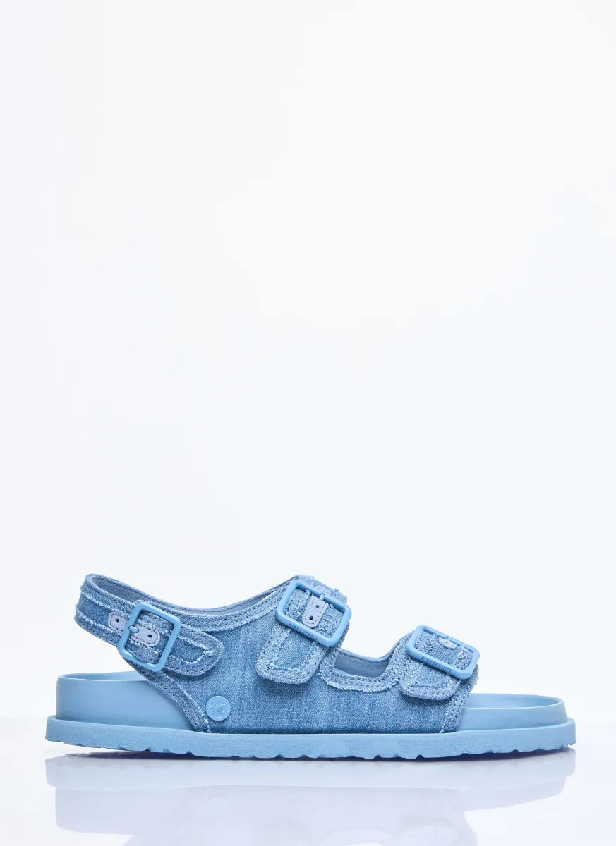 Milano Stone Washed Denim Sandals