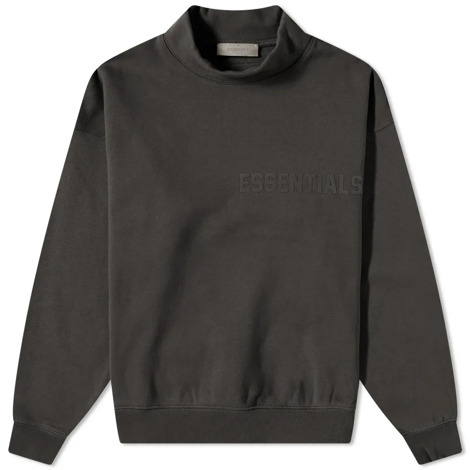 Logo Mock Neck Sweat
