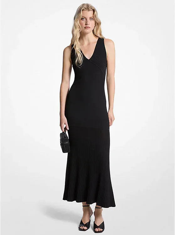 Ribbed Stretch Knit Tank Dress