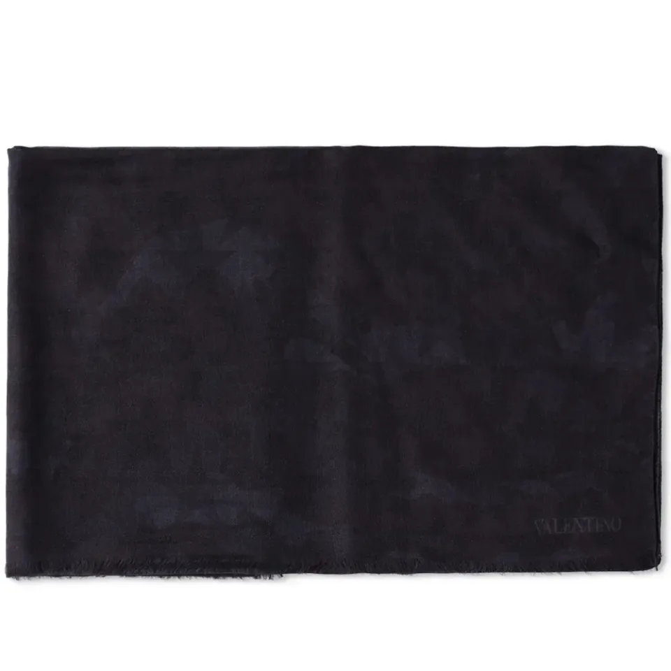 Wool & Silk Camo Scarf