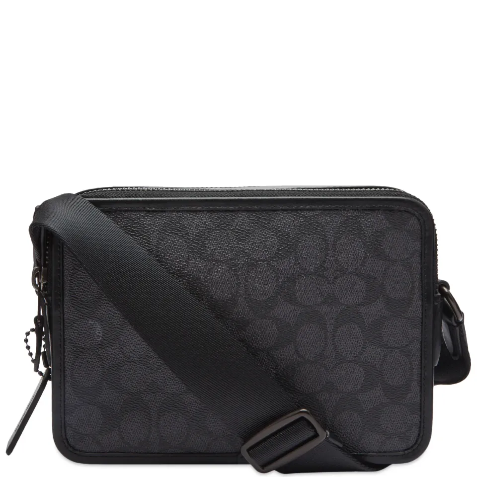 Coated Canvas Signature Charter 24 Cross Body Bag