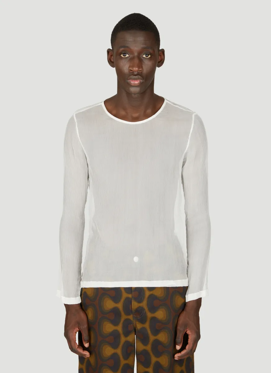 Silk Semi-Sheer Top
